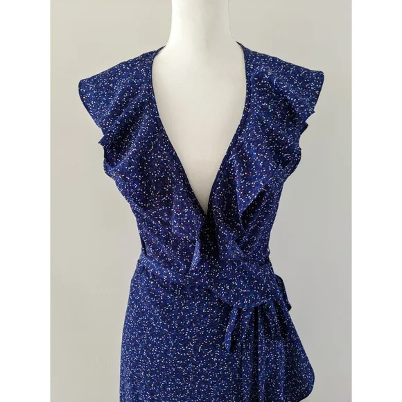 Max Studio ruffle wrap dress - Picture 2 of 7